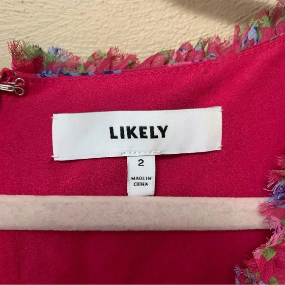 Likely Ruxton Dress in Fuchsia Multi Size 2 - Picture 11 of 12